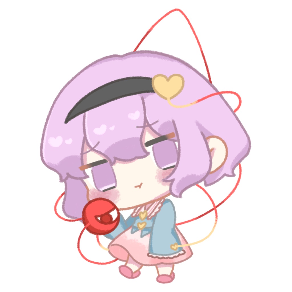 さとりちゃんぶらさがりアクリルキーホルダー