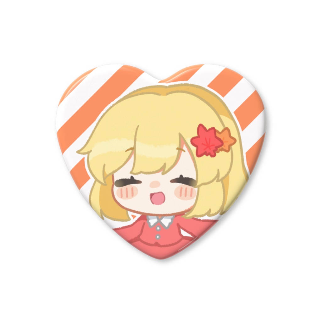 静葉ちゃんハート缶バッジ