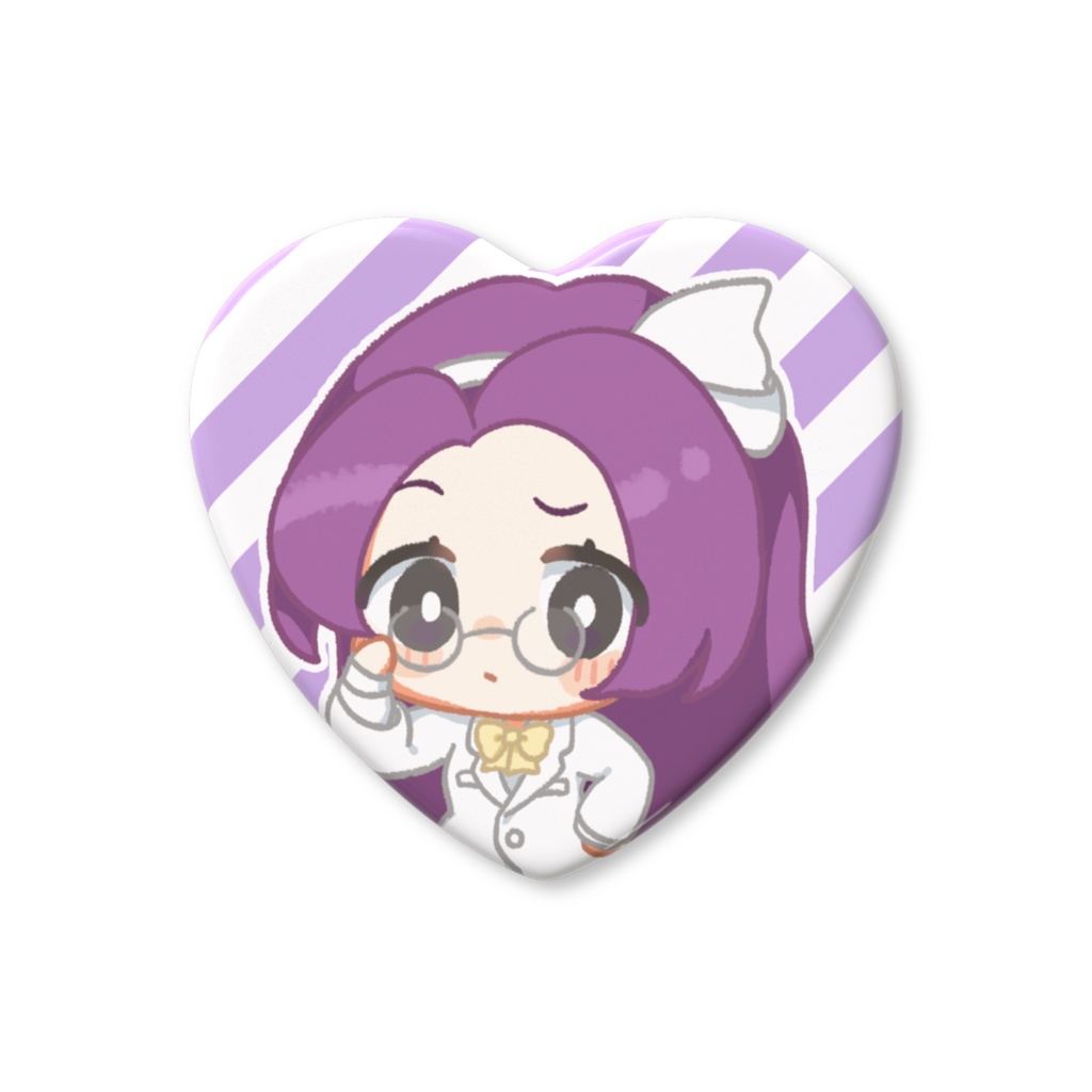 理香子ちゃんハート缶バッジ