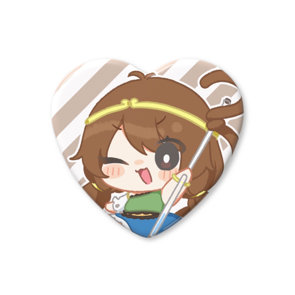 美天ちゃんハート缶バッジ