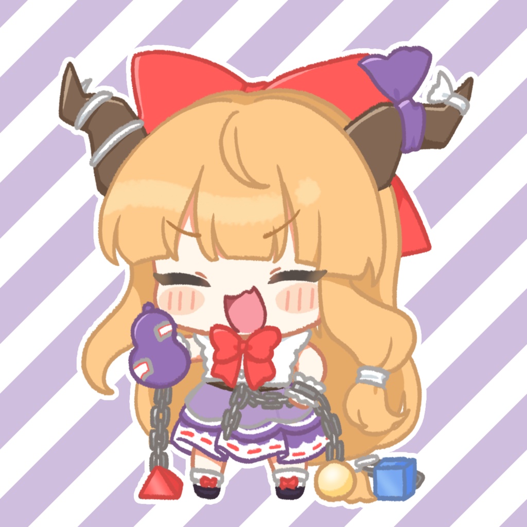 萃香ちゃんハート缶バッジ