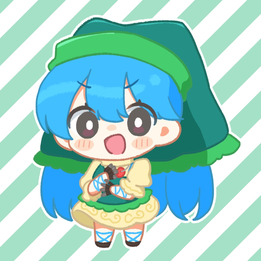 袿姫ちゃんハート缶バッジ