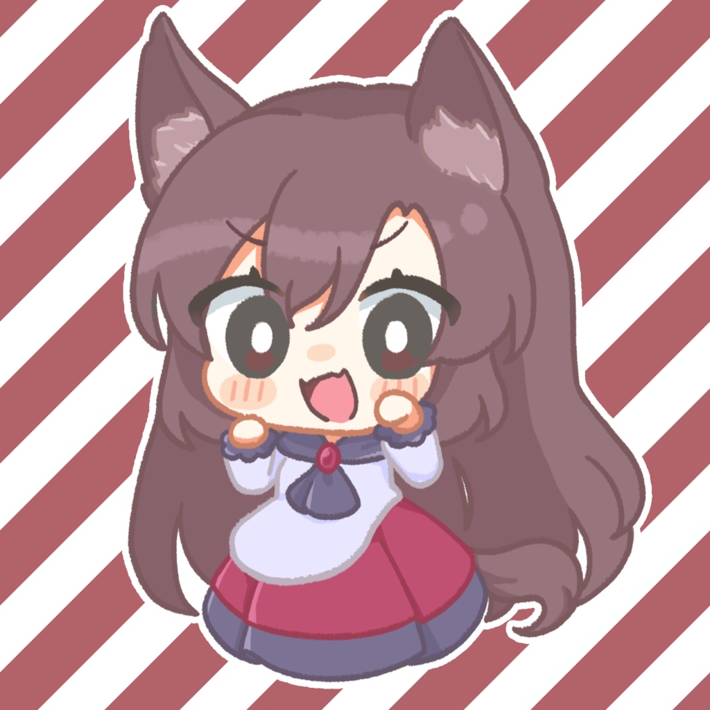 影狼ちゃんハート缶バッジ