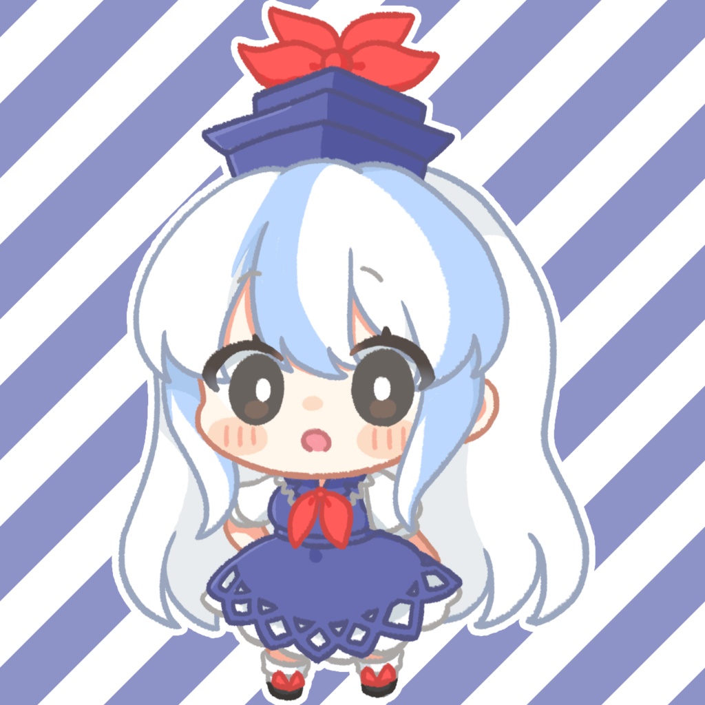 慧音ちゃんハート缶バッジ