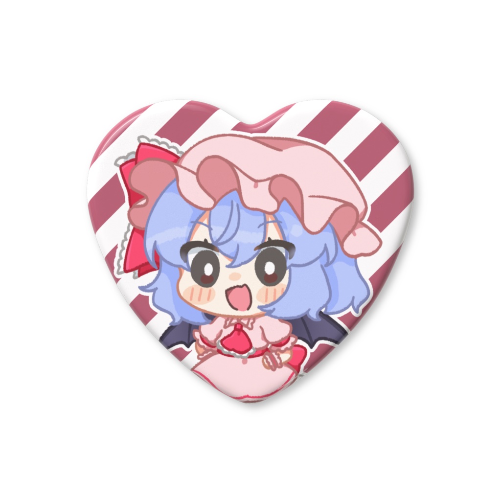 レミリアちゃんハート缶バッジ