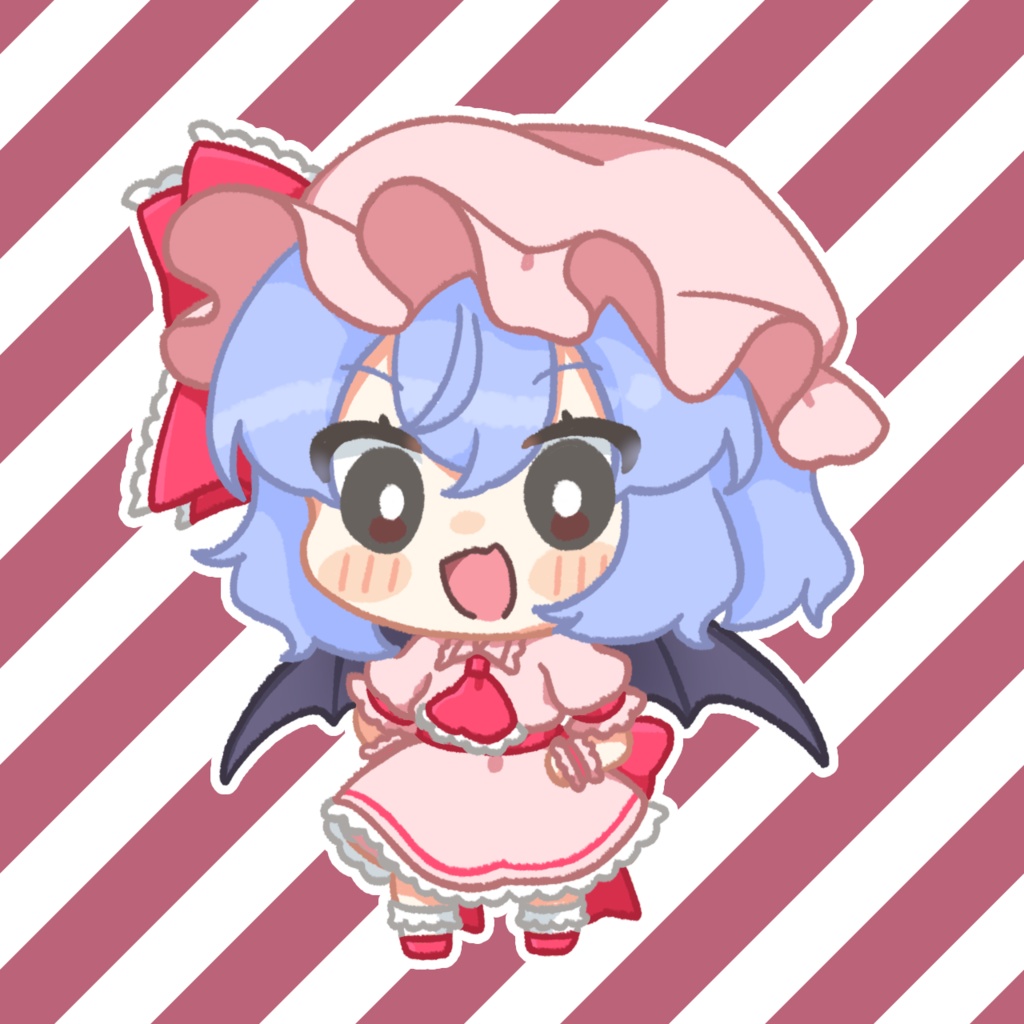 レミリアちゃんハート缶バッジ