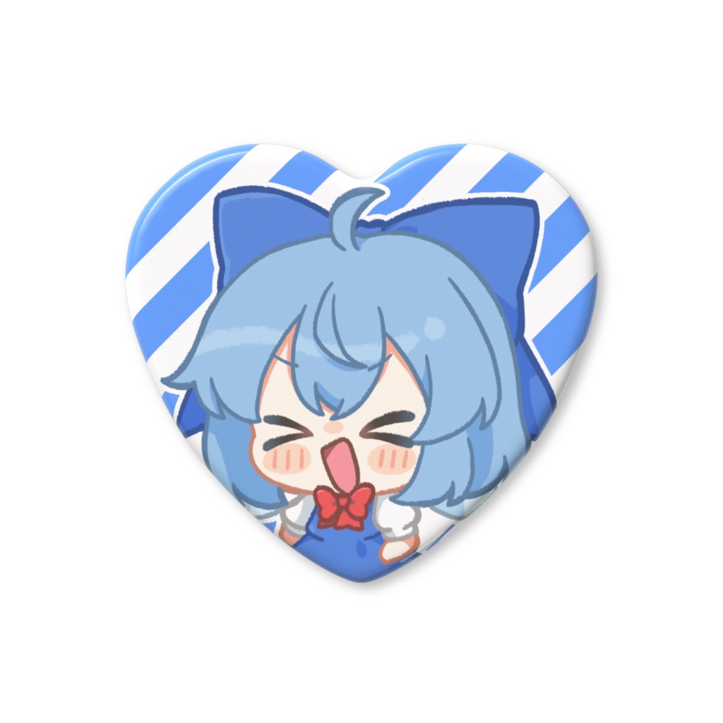 チルノちゃんハート缶バッジ