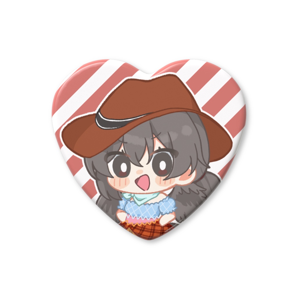 早鬼ちゃんハート缶バッジ