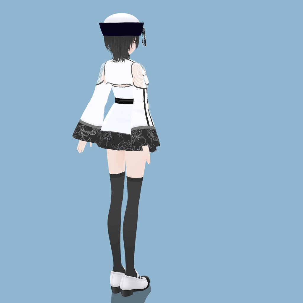 【VRoid衣装】キョンシルワンピ&帽子|Aloe Ghost Dress