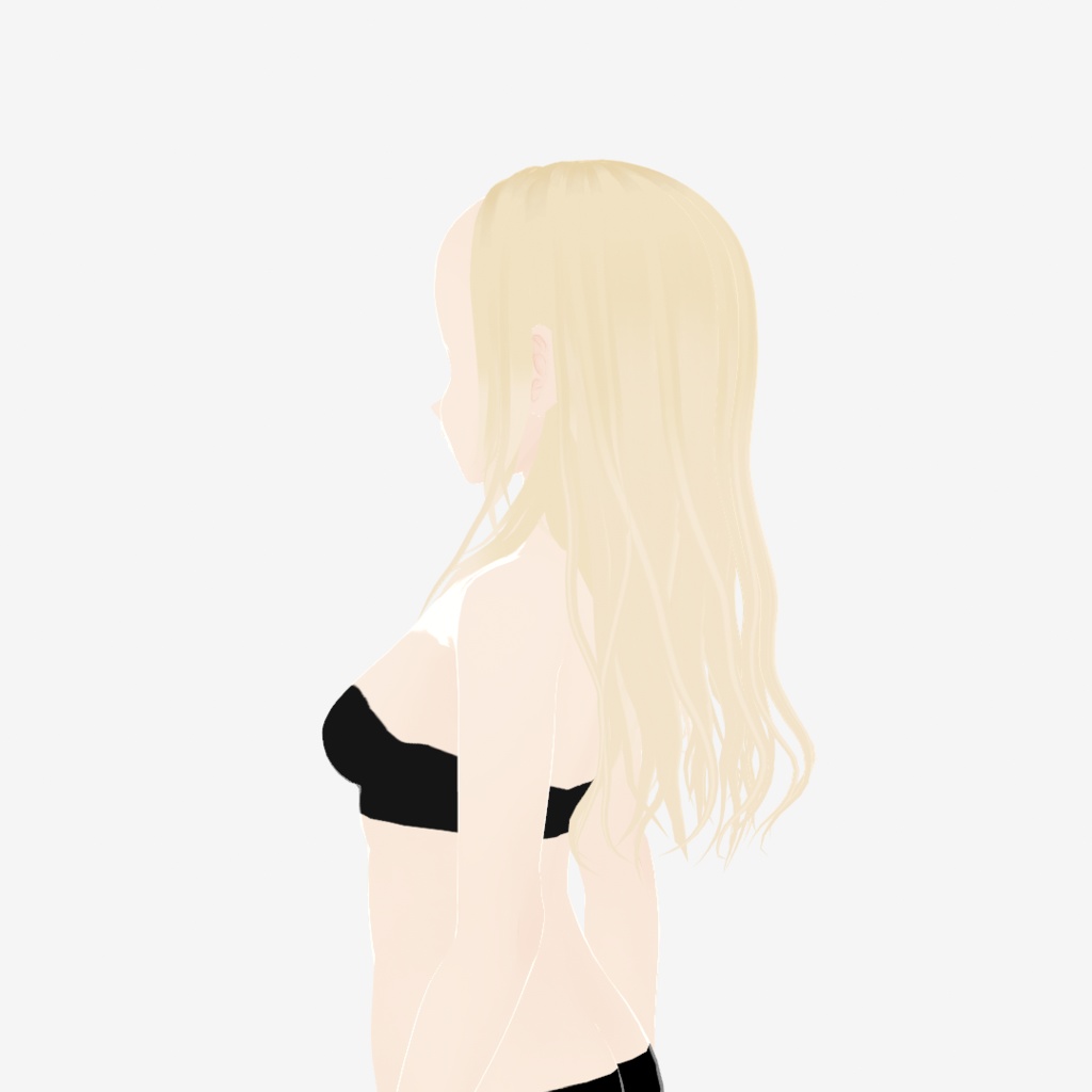 【VRoid】小顔向けギャルロングヘアー|Long hair for gals with small faces