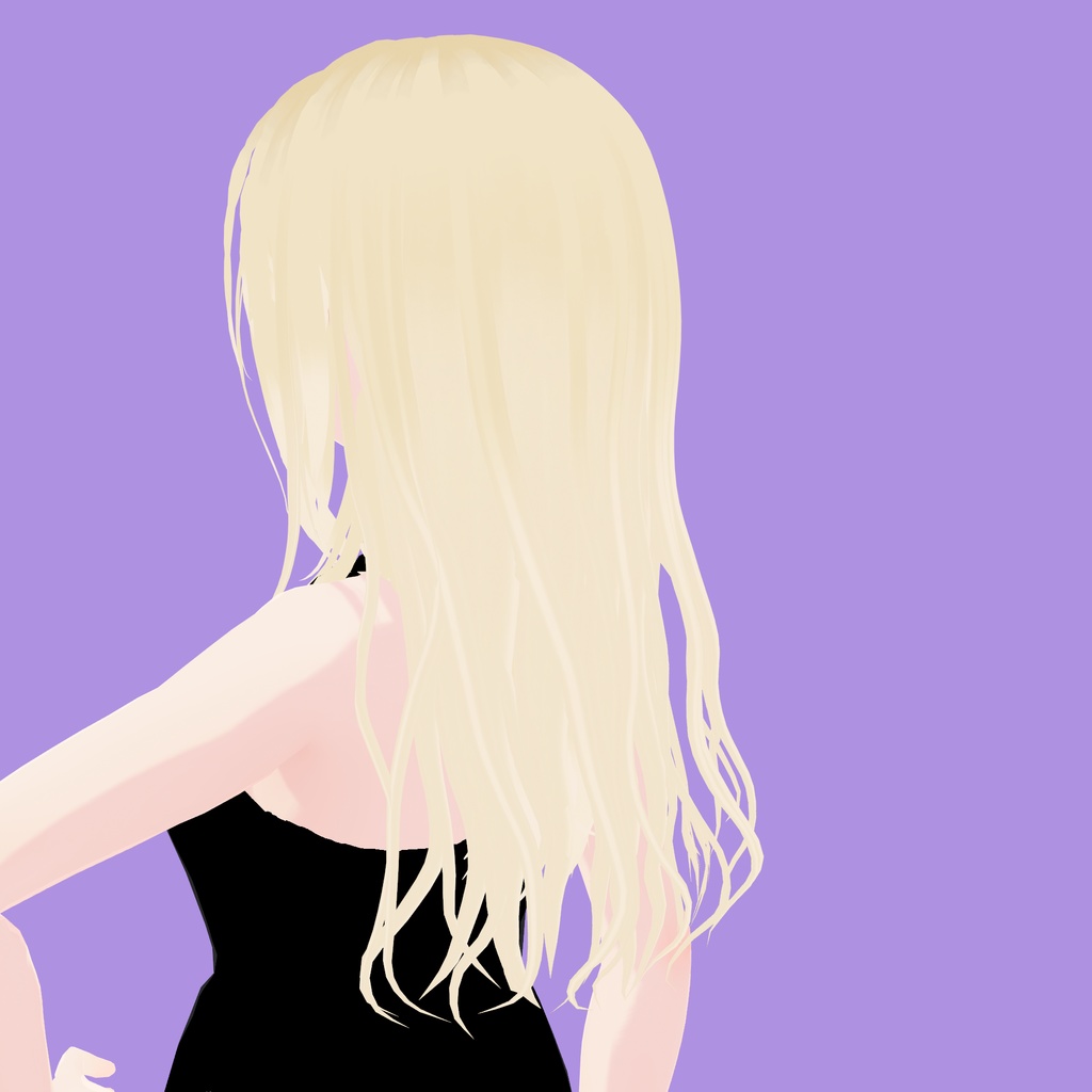 【VRoid】小顔向けギャルロングヘアー|Long hair for gals with small faces