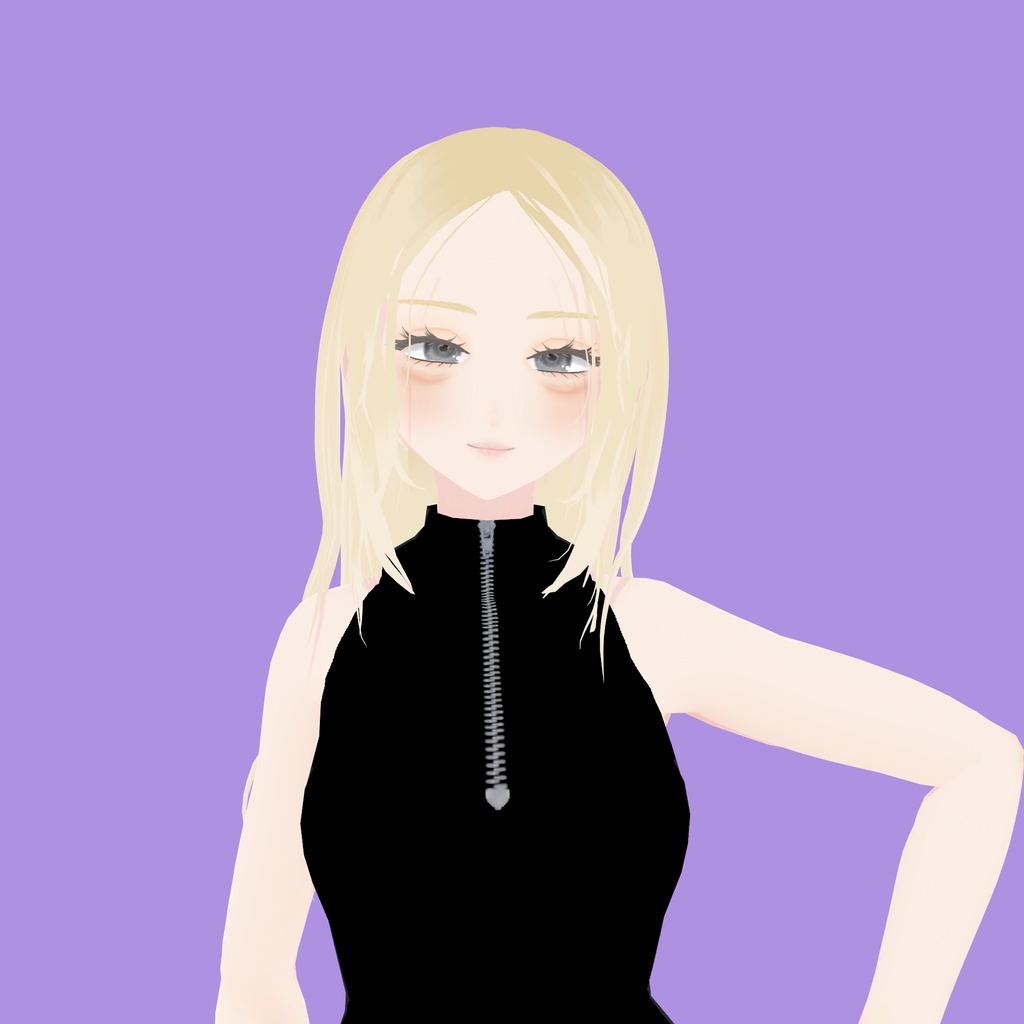 【VRoid】小顔向けギャルロングヘアー|Long hair for gals with small faces