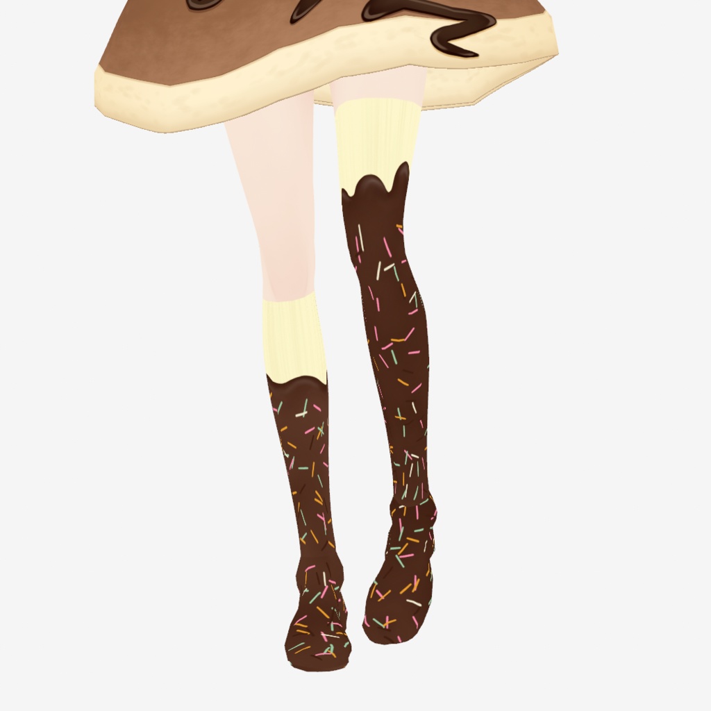 【VRoid】SWEET PATTERNED SOCKS|スイーツ柄靴下