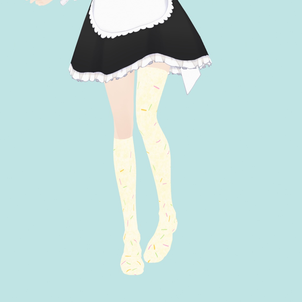 【VRoid】SWEET PATTERNED SOCKS|スイーツ柄靴下