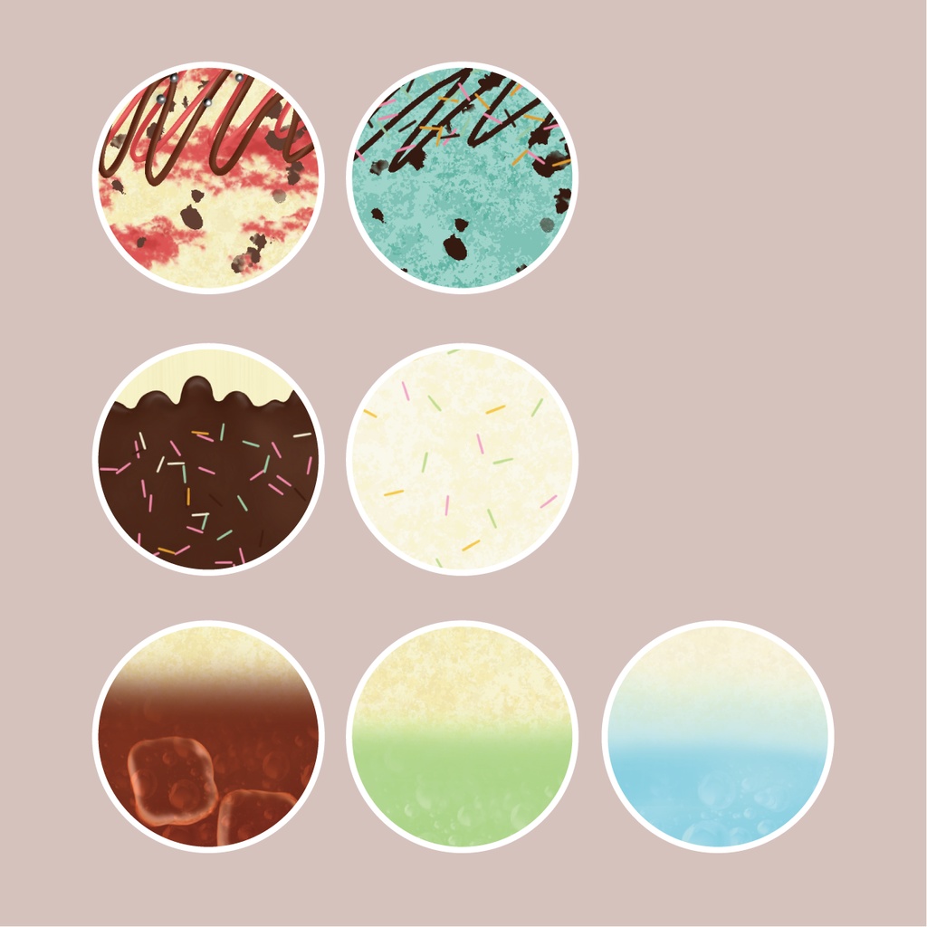 【VRoid】SWEET PATTERNED SOCKS|スイーツ柄靴下