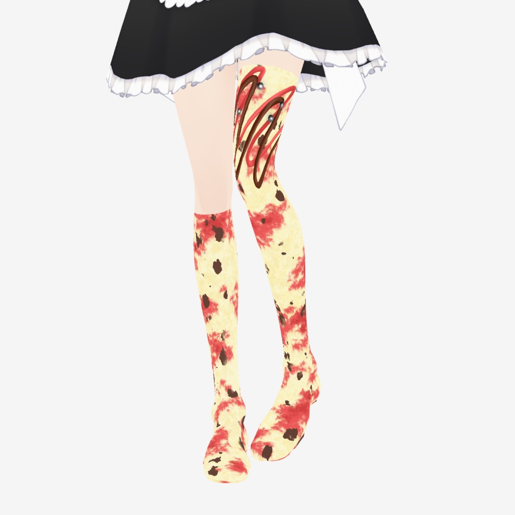【VRoid】SWEET PATTERNED SOCKS|スイーツ柄靴下