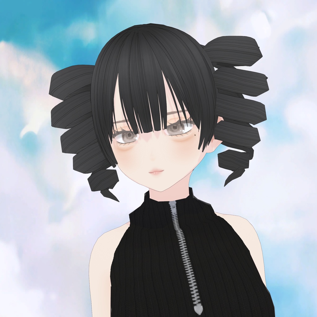 【VRoid】ドリルみたいなぐるぐるツインテール|TWIN DRILL HAIR