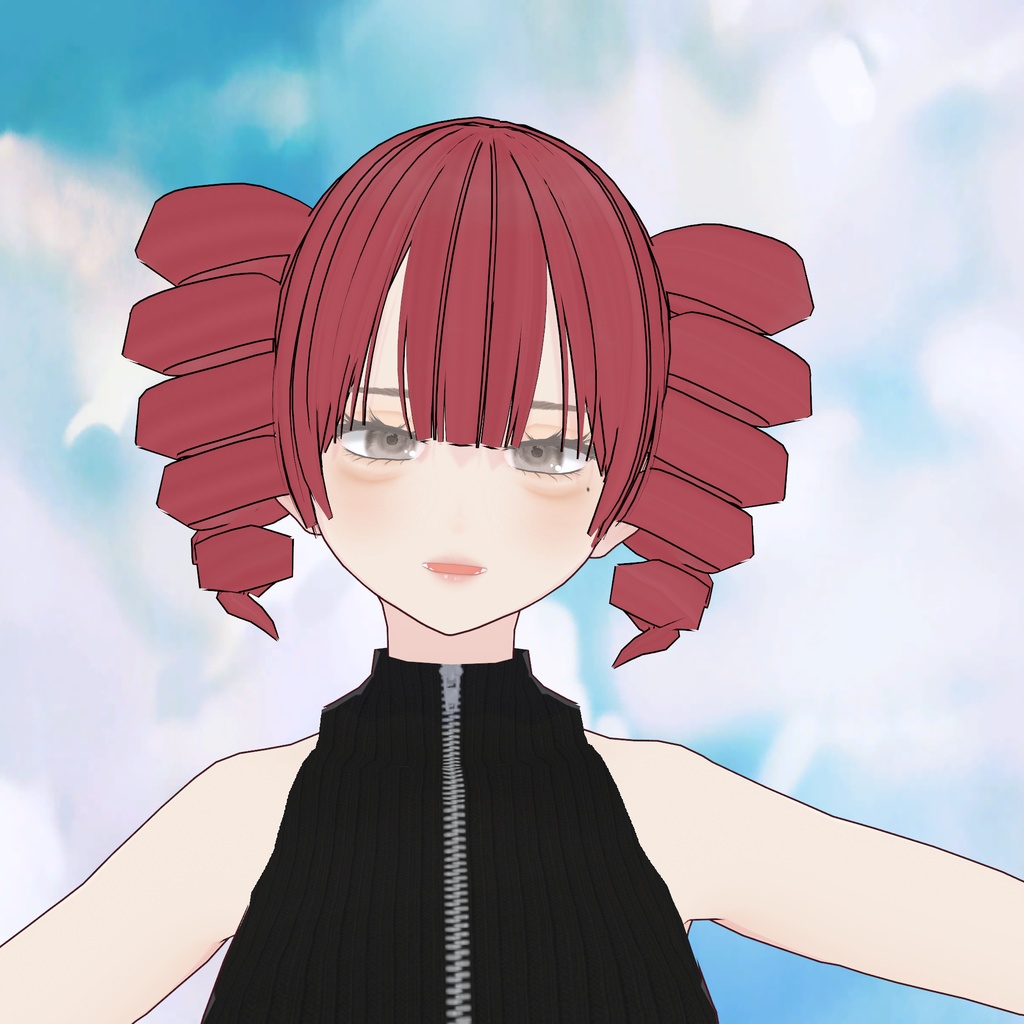 【VRoid】ドリルみたいなぐるぐるツインテール|TWIN DRILL HAIR