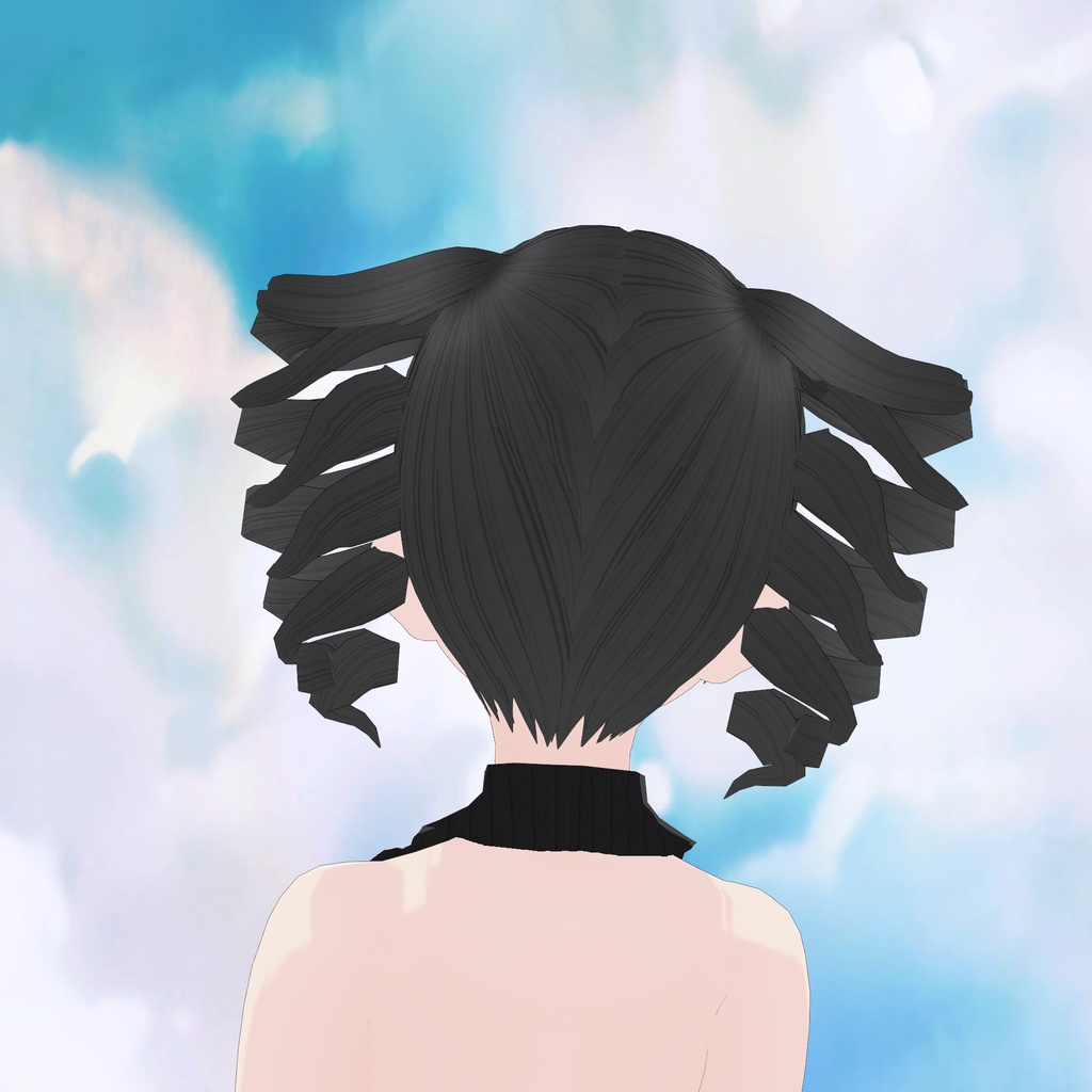 【VRoid】ドリルみたいなぐるぐるツインテール|TWIN DRILL HAIR
