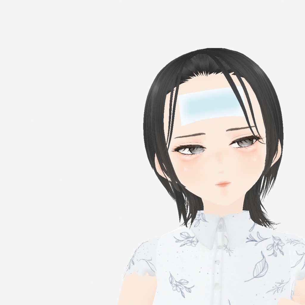 【VRoid】きゅうりパックとおでこ冷やすシート|Cucumber pack and forehead cooling sheet
