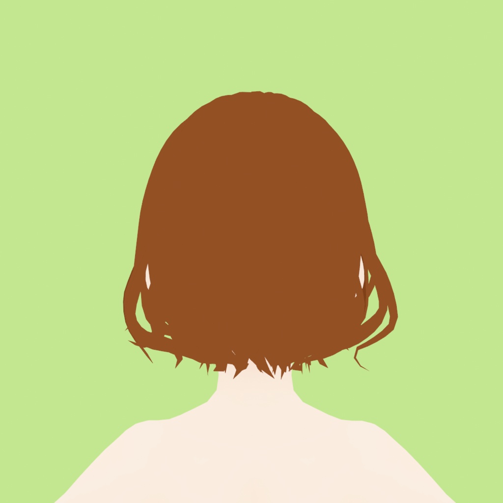 【VRoid】白衣とヘルシーボブ|lab coat and healthy bob hair