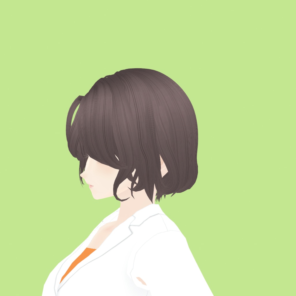【VRoid】白衣とヘルシーボブ|lab coat and healthy bob hair