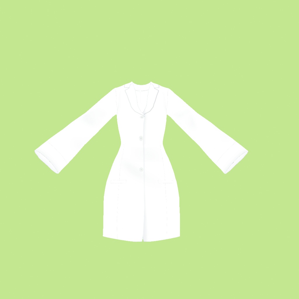 【VRoid】白衣とヘルシーボブ|lab coat and healthy bob hair