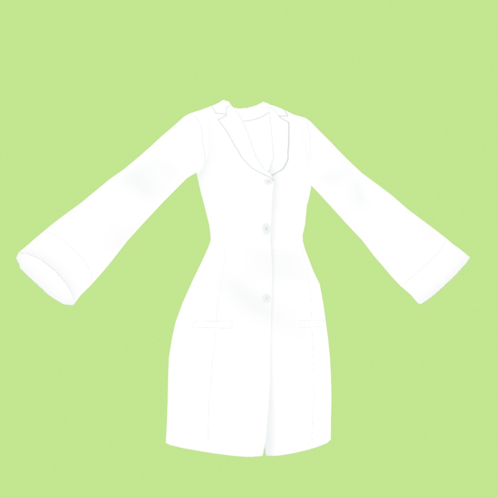 【VRoid】白衣とヘルシーボブ|lab coat and healthy bob hair