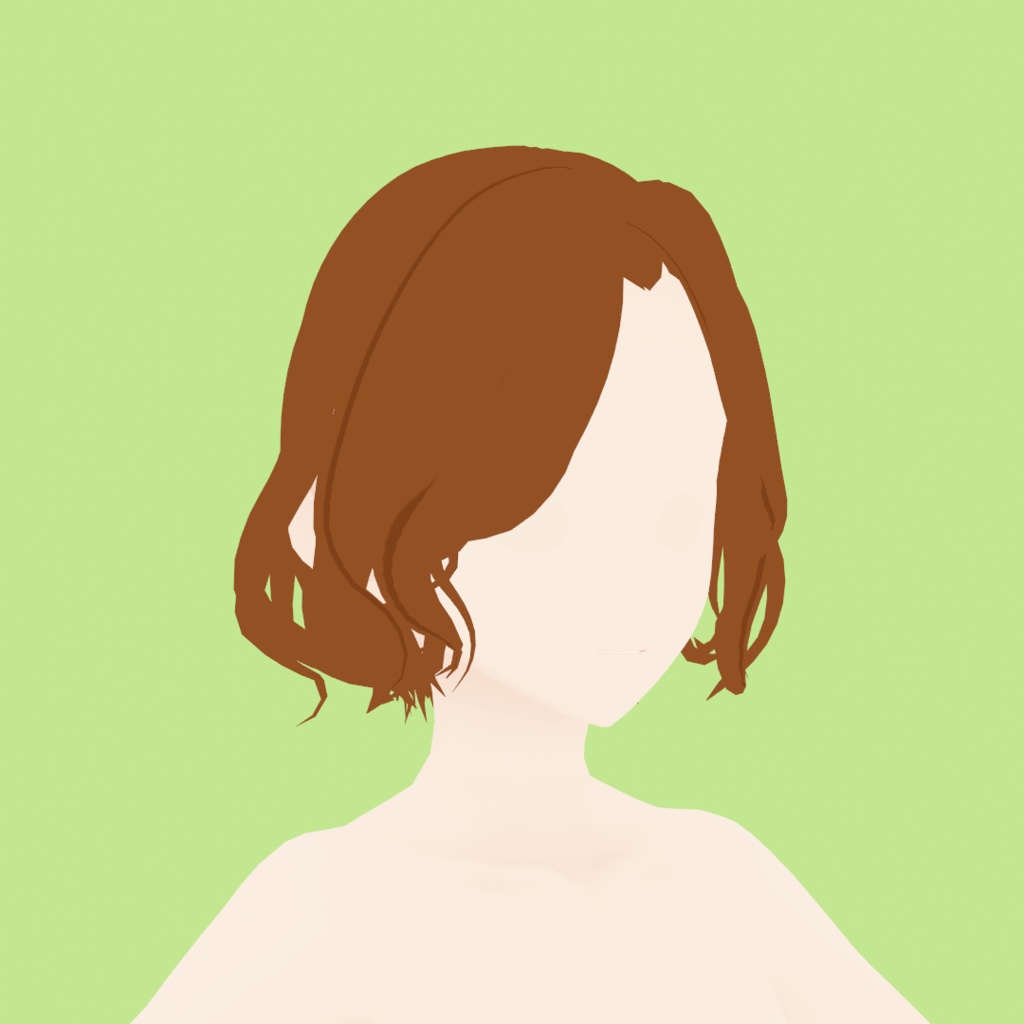 【VRoid】白衣とヘルシーボブ|lab coat and healthy bob hair