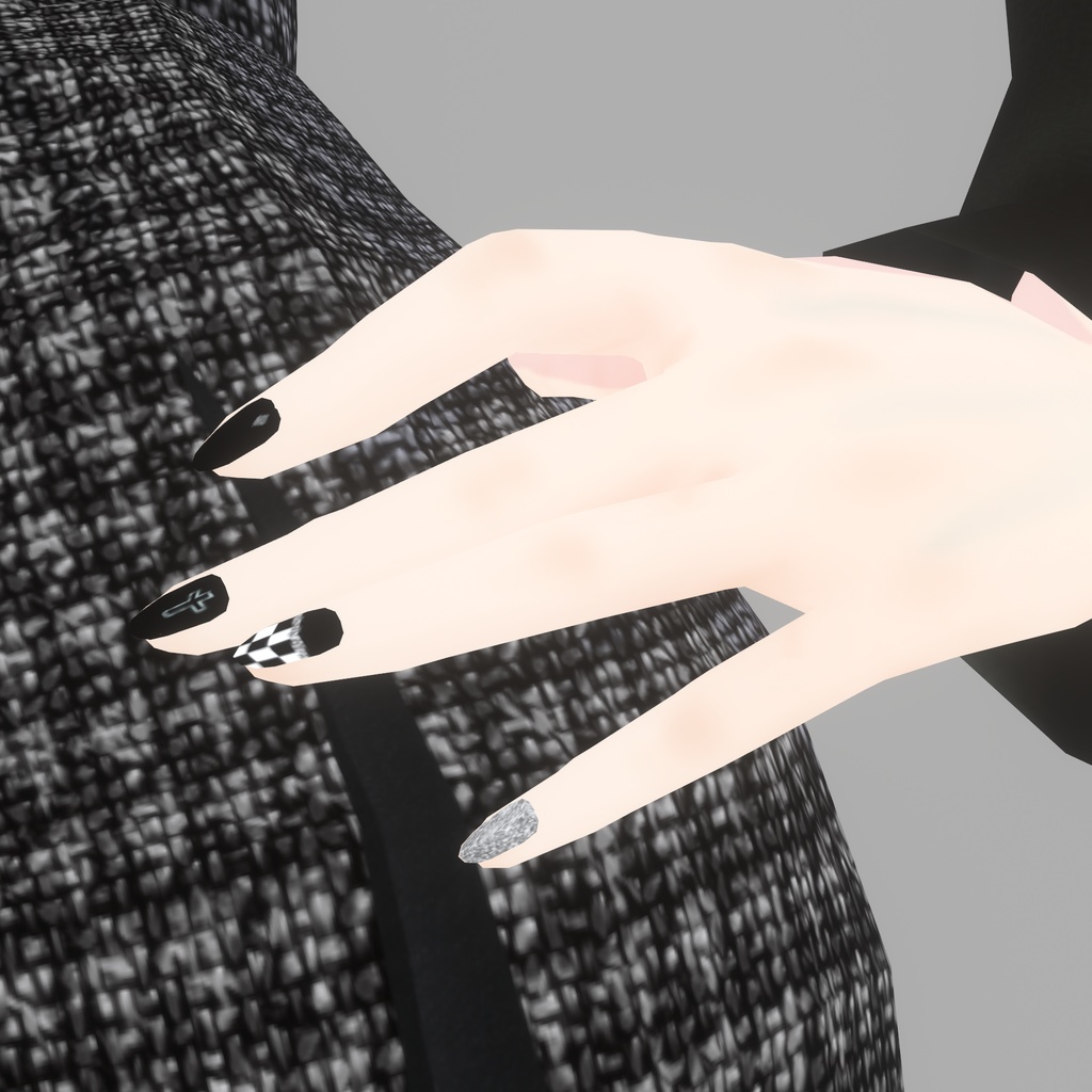 【VRoid】ALOE Nail Texture|ネイルテクスチャ
