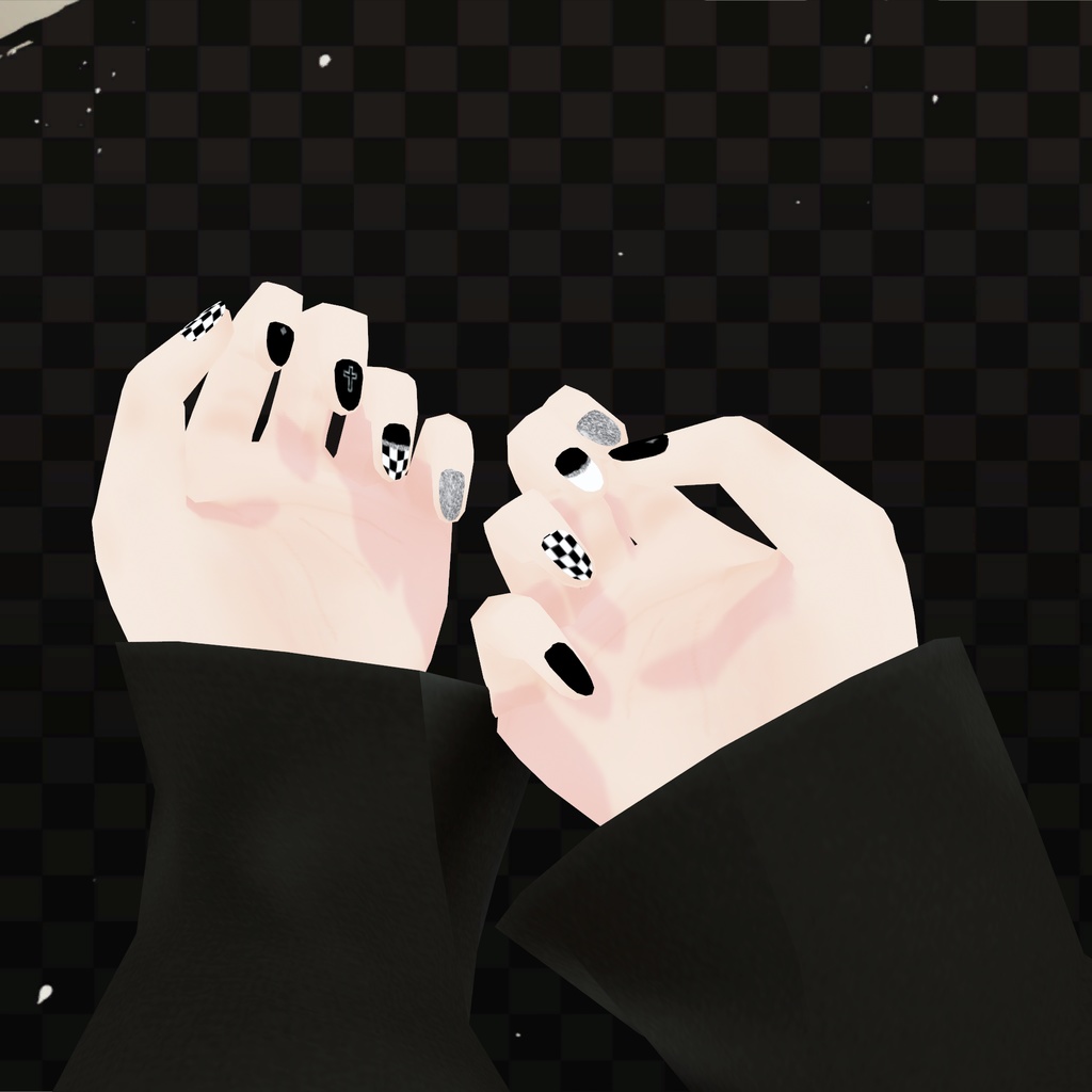 【VRoid】ALOE Nail Texture|ネイルテクスチャ