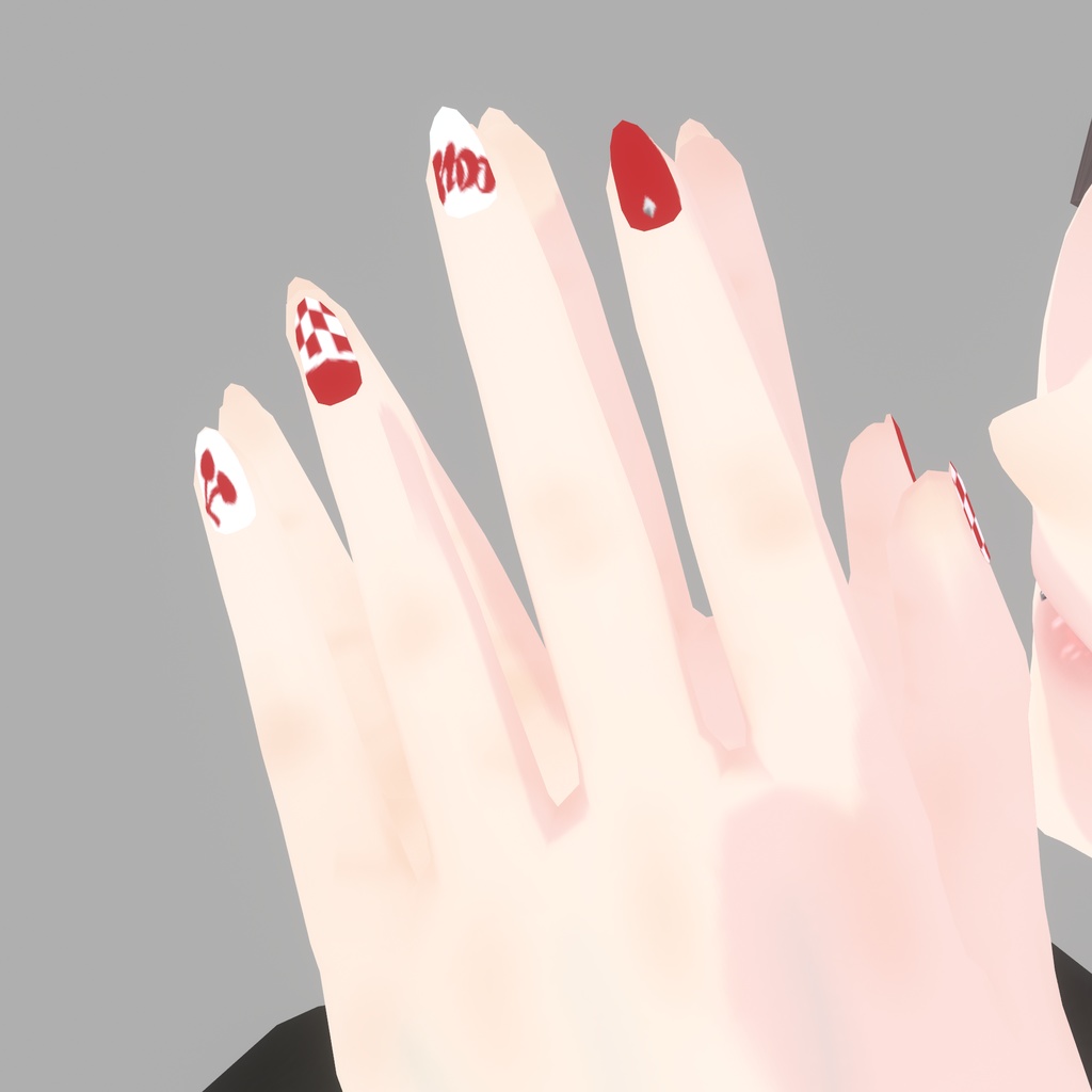 【VRoid】ALOE Nail Texture|ネイルテクスチャ