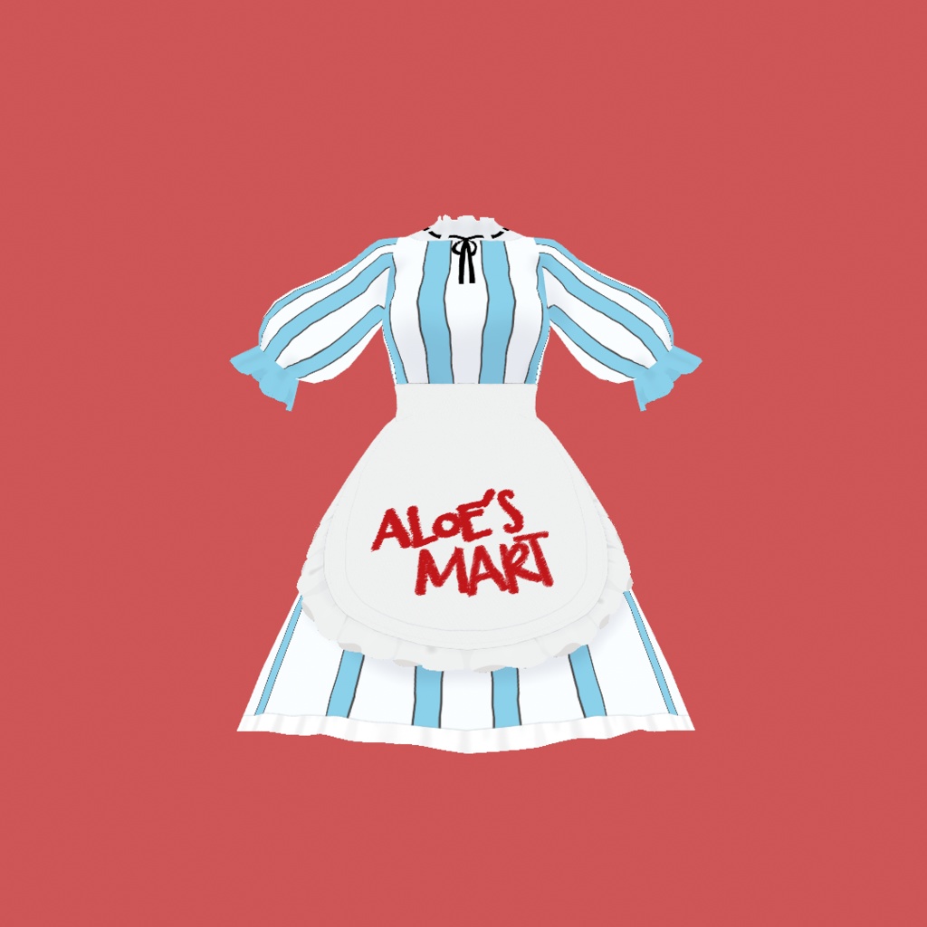【Vroid衣装】ハンバーガーショップの服| ALOEndy's Hamburger shop clothes