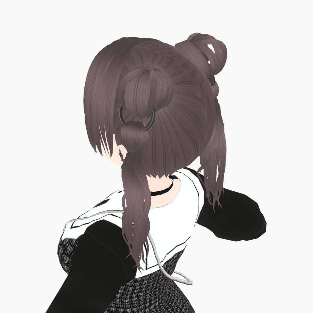 【VRoid】アロエリングツインテ|Aloe ring extensions twin tail