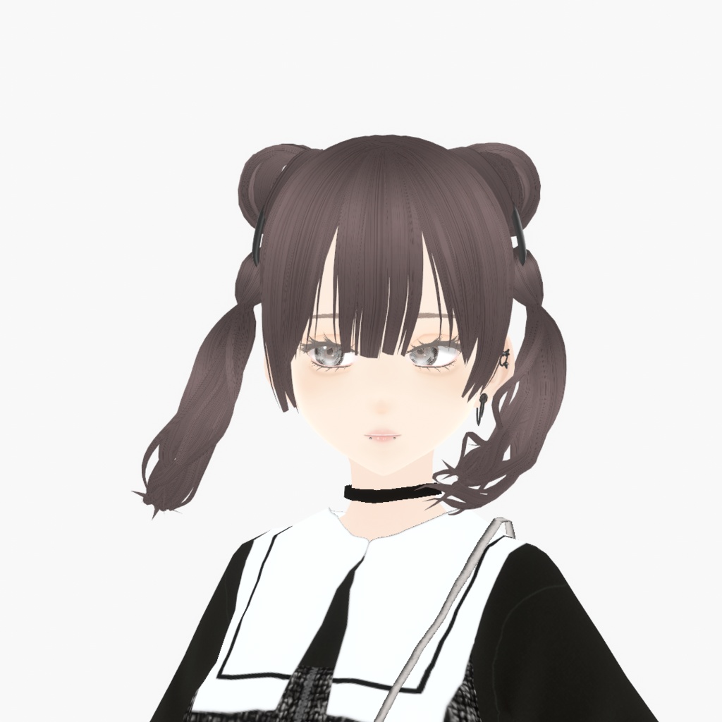 【VRoid】アロエリングツインテ|Aloe ring extensions twin tail