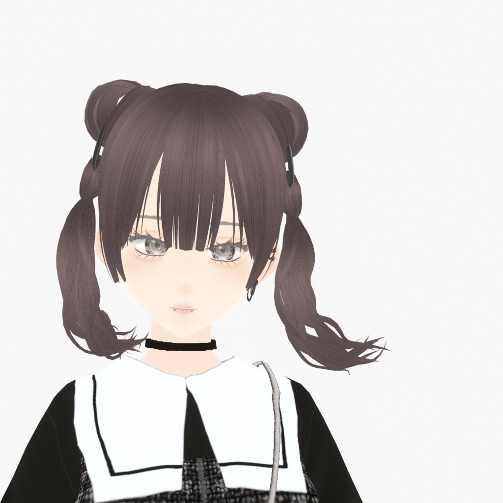 【VRoid】アロエリングツインテ|Aloe ring extensions twin tail