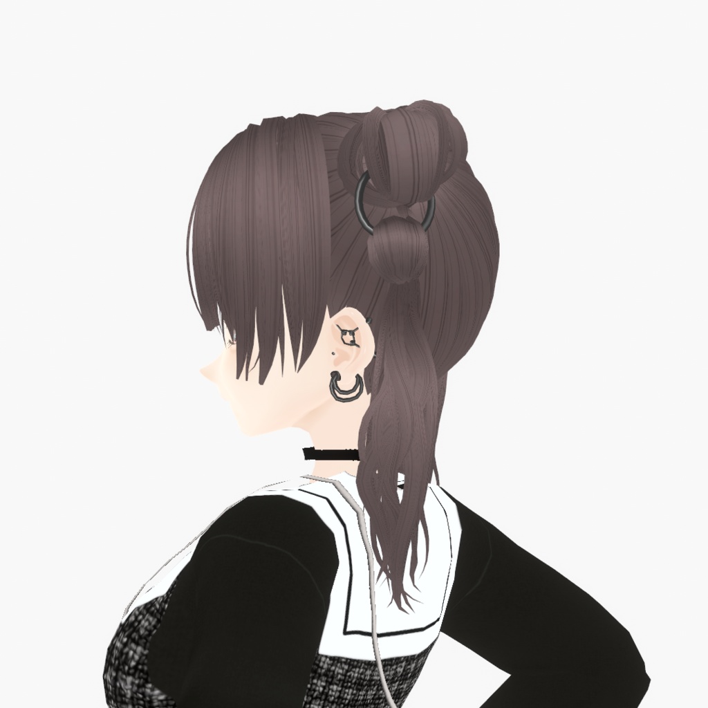 【VRoid】アロエリングツインテ|Aloe ring extensions twin tail