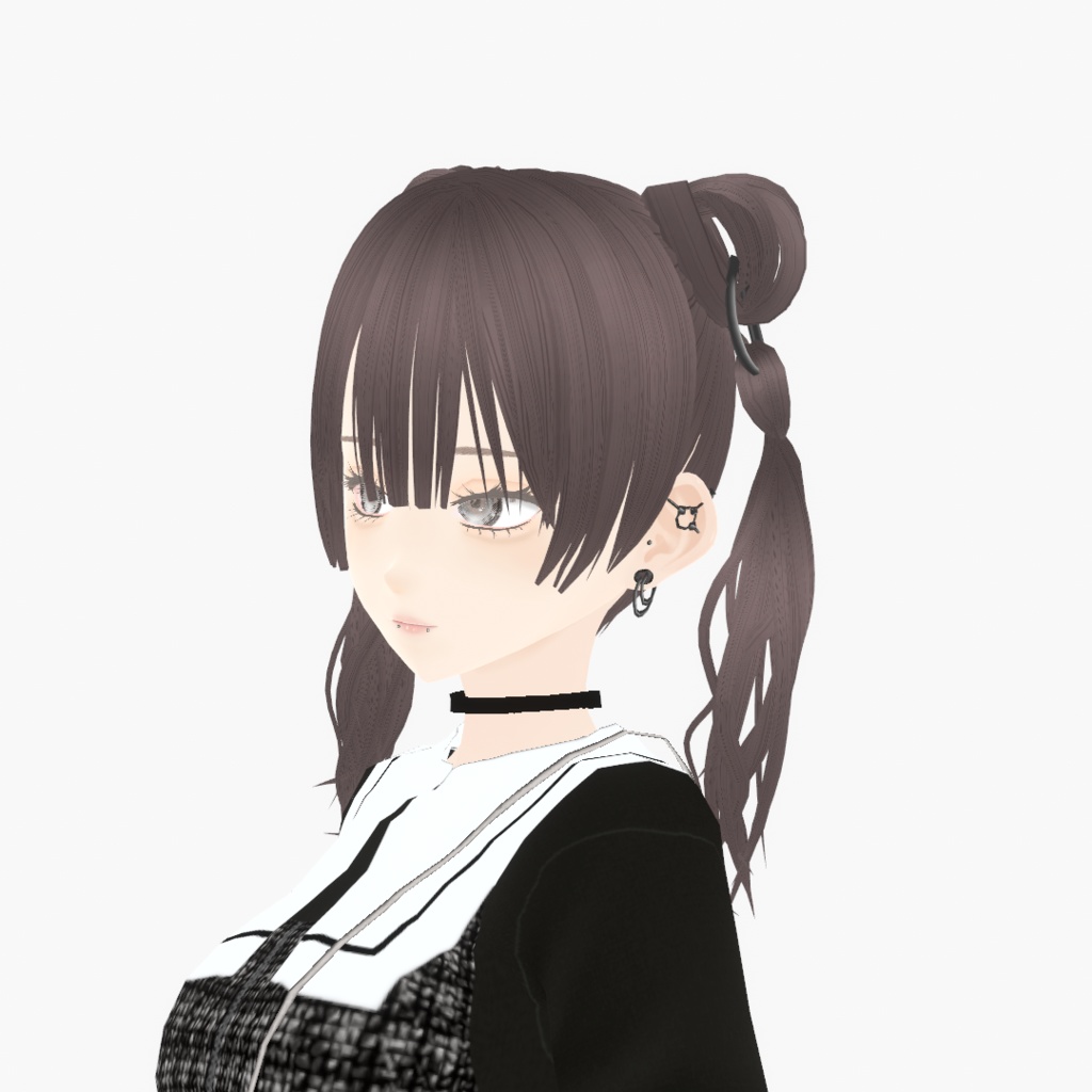 【VRoid】アロエリングツインテ|Aloe ring extensions twin tail