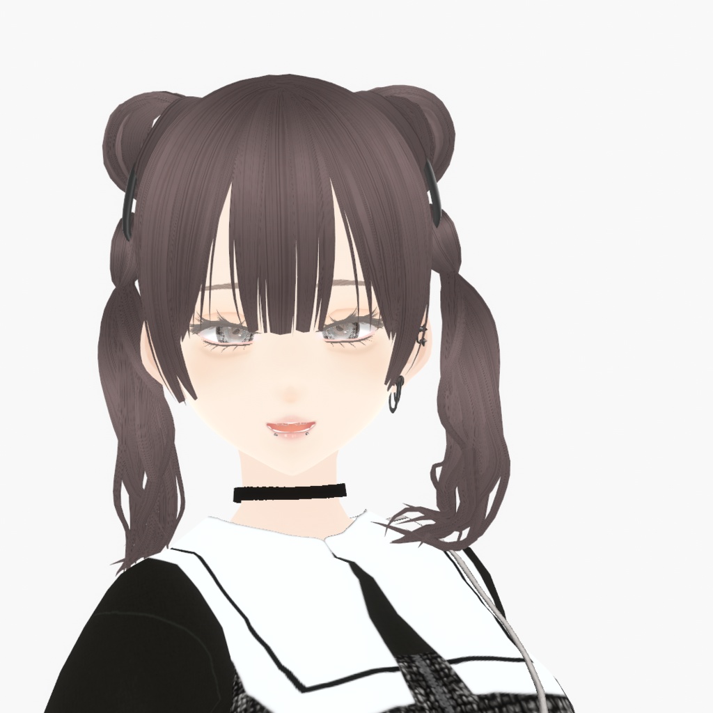 【VRoid】アロエリングツインテ|Aloe ring extensions twin tail