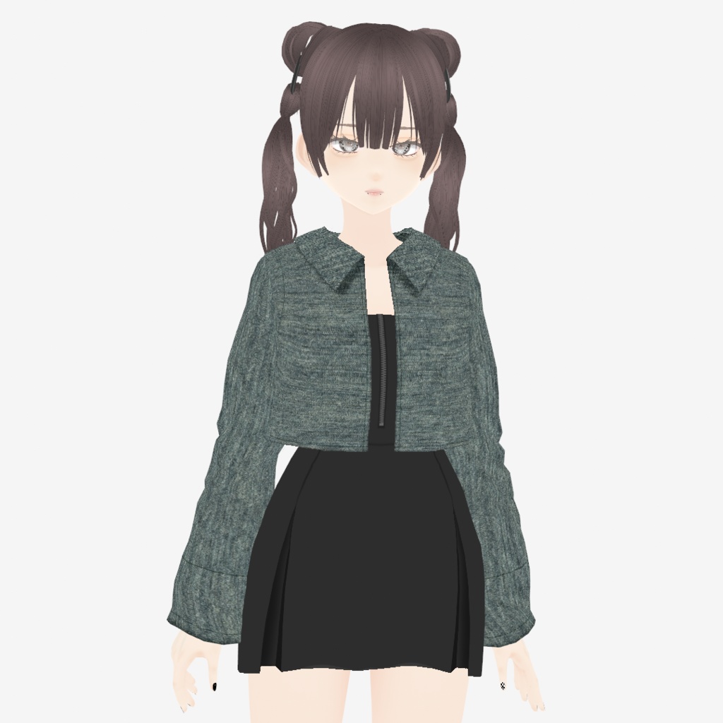 【VRoid】ミニマムなアロエジャケット|Mini length aloe jacket