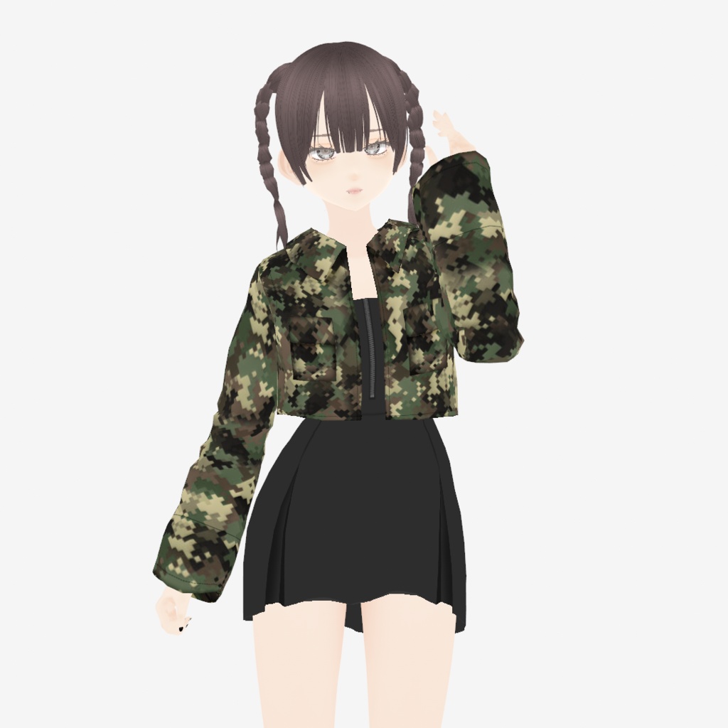 【VRoid】ミニマムなアロエジャケット|Mini length aloe jacket