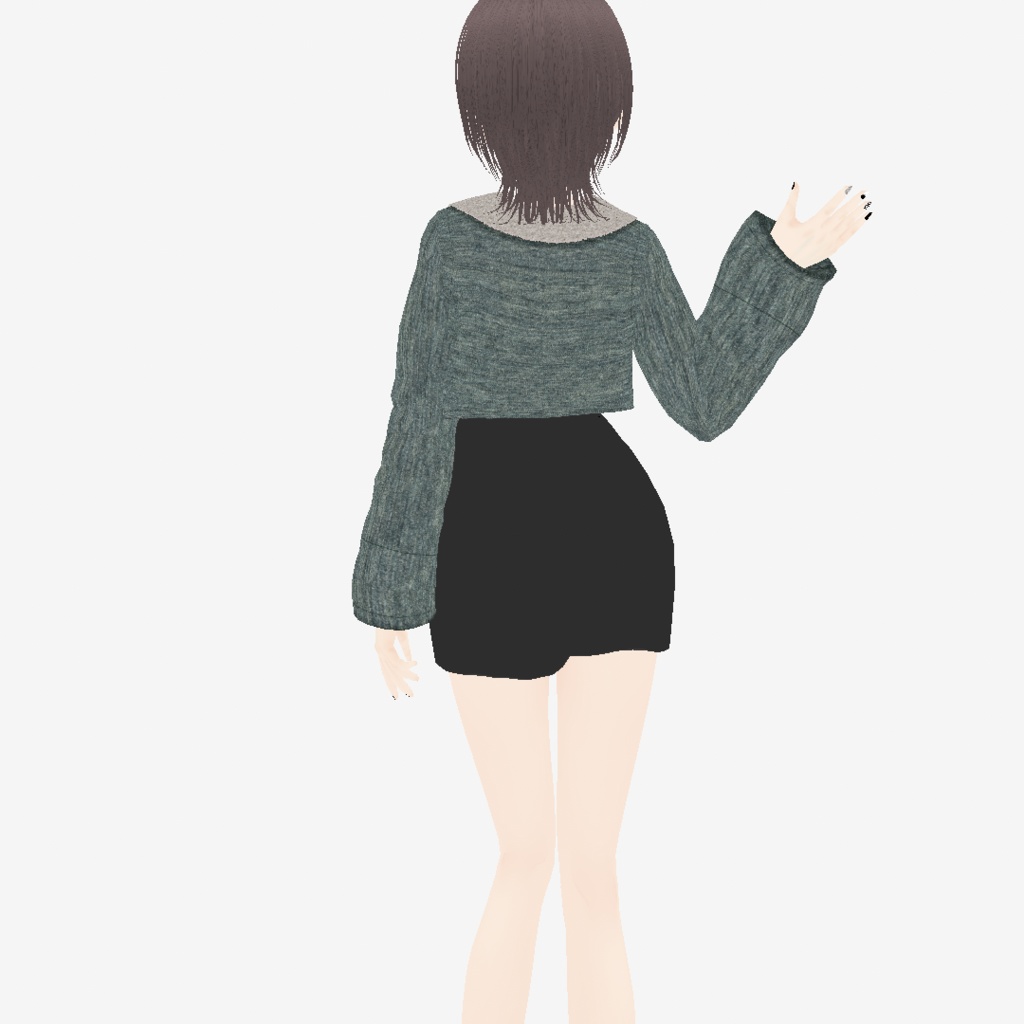 【VRoid】ミニマムなアロエジャケット|Mini length aloe jacket