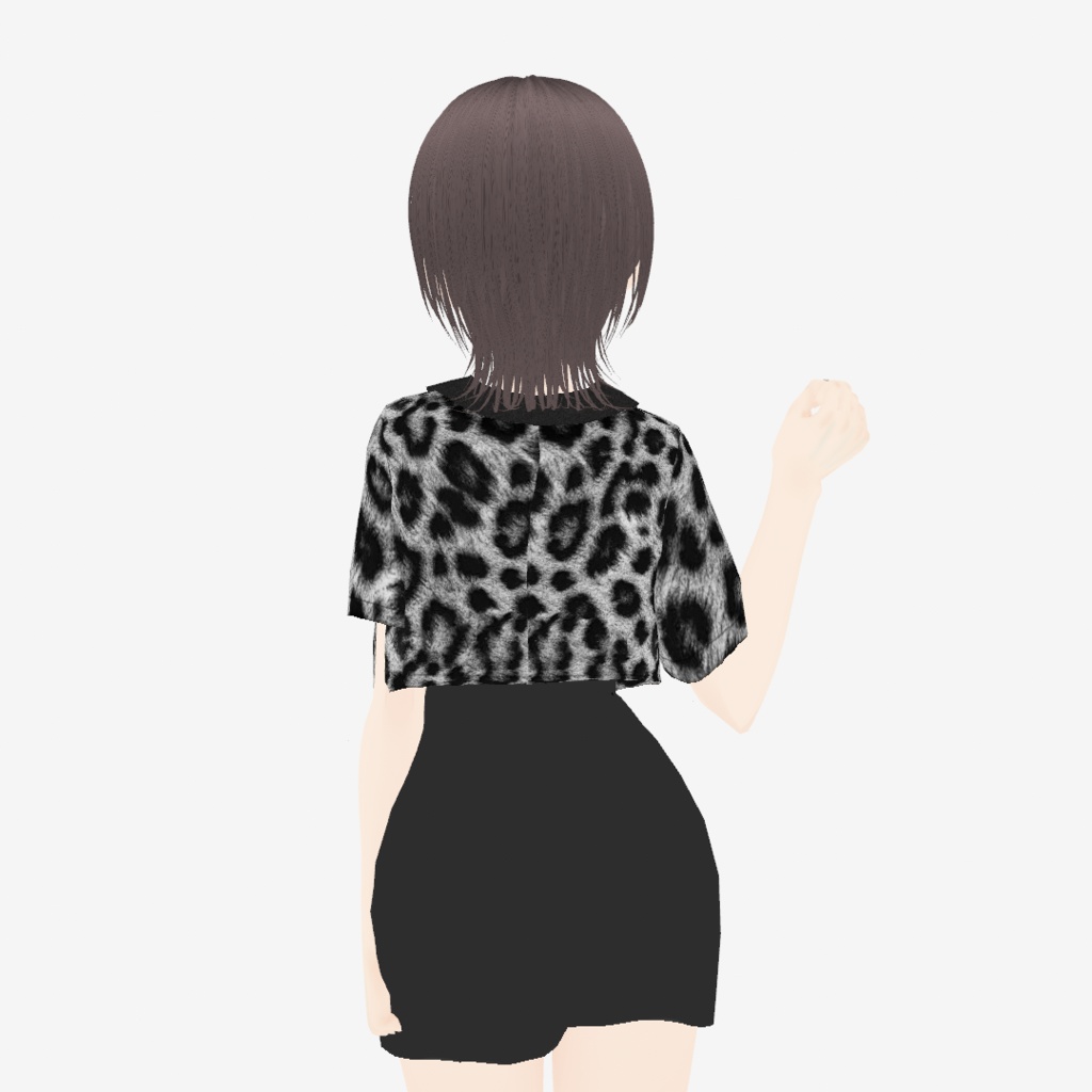 【VRoid】さらにミニマムな半袖アロエジャケット|Short-sleeved aloe jacket in mini length