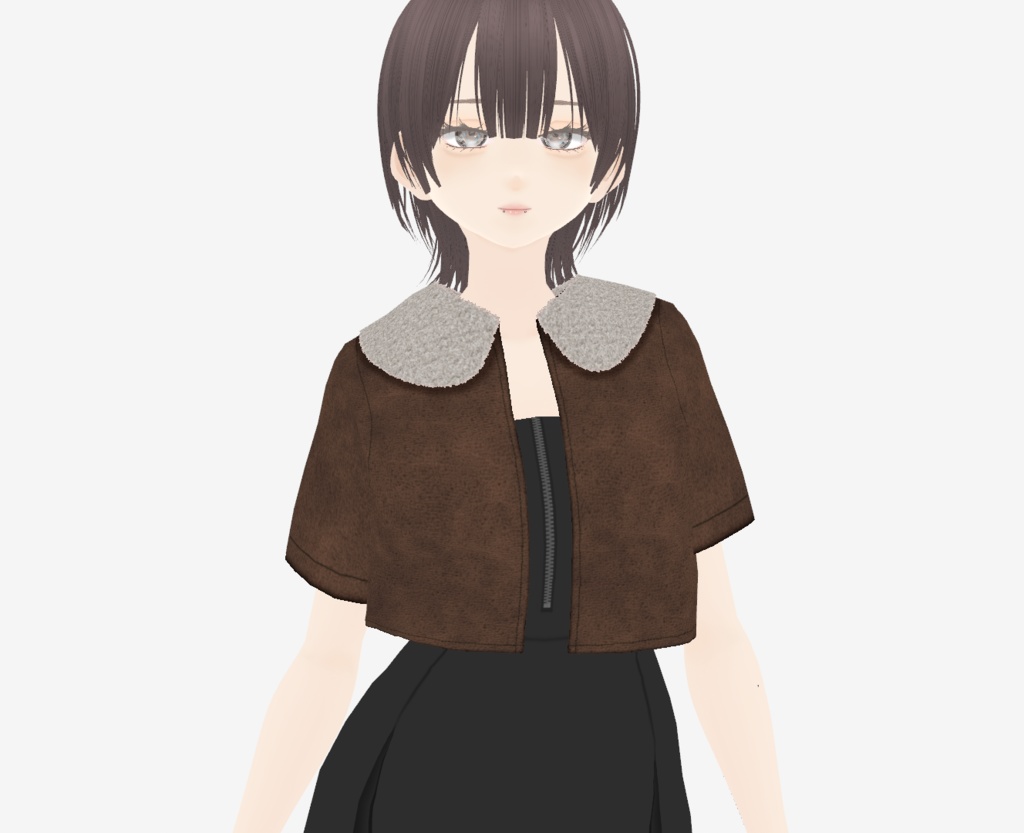 【VRoid】さらにミニマムな半袖アロエジャケット|Short-sleeved aloe jacket in mini length