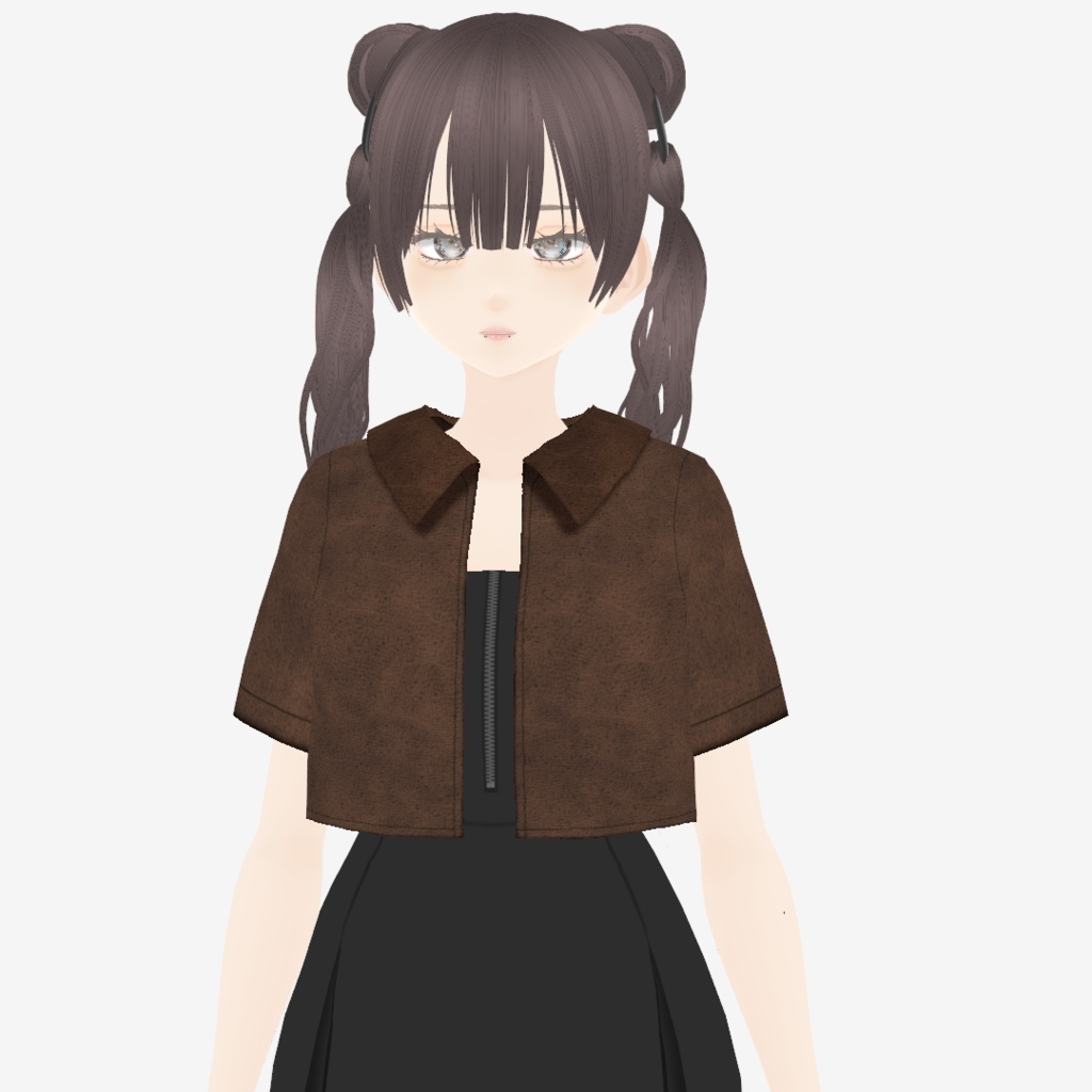 【VRoid】さらにミニマムな半袖アロエジャケット|Short-sleeved aloe jacket in mini length