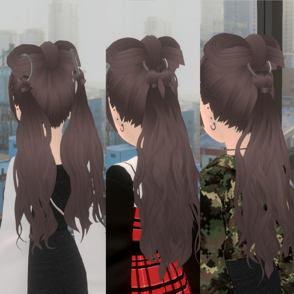 【VRoid】アロエシルビアテール|ALOE SILVIA TAIL HAIR