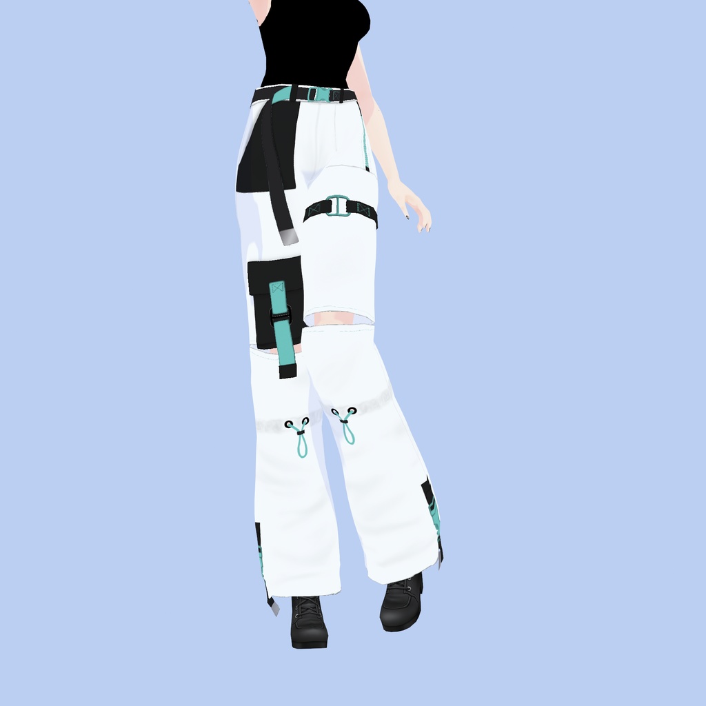 【VRoid】アロエサイバーカーゴパンツ|ALOE Cyber Cargo Pants