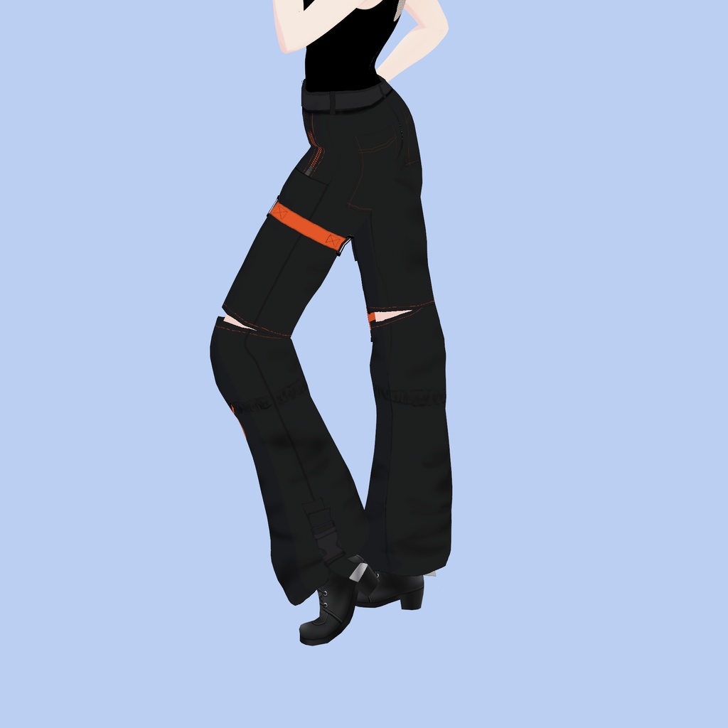 【VRoid】アロエサイバーカーゴパンツ|ALOE Cyber Cargo Pants