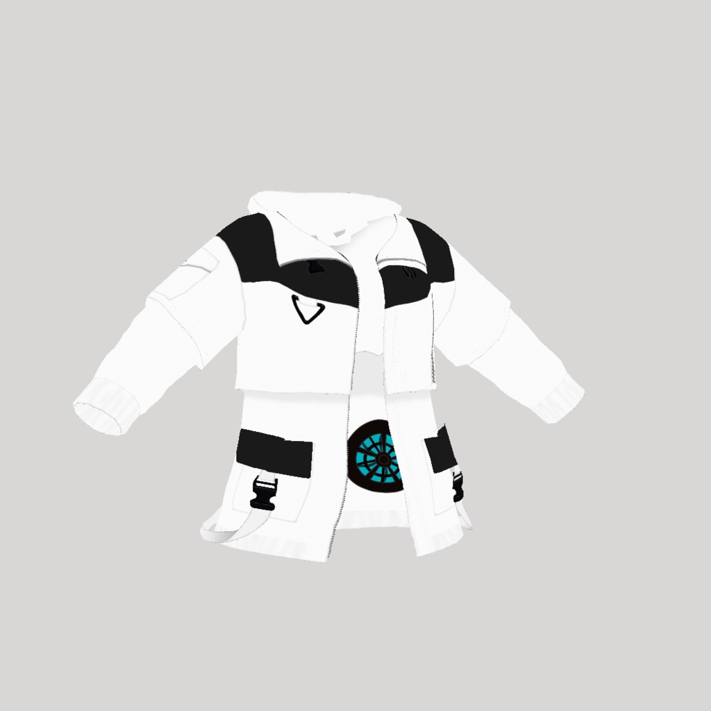 【VRoid】アロエウインドブレーカー White|ALOE Wind Breaker -White-