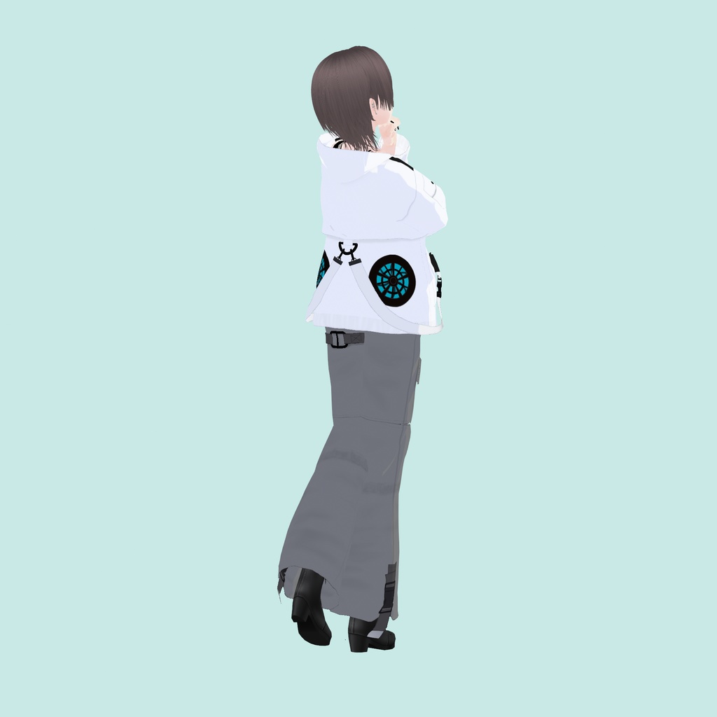 【VRoid】アロエウインドブレーカー White|ALOE Wind Breaker -White-